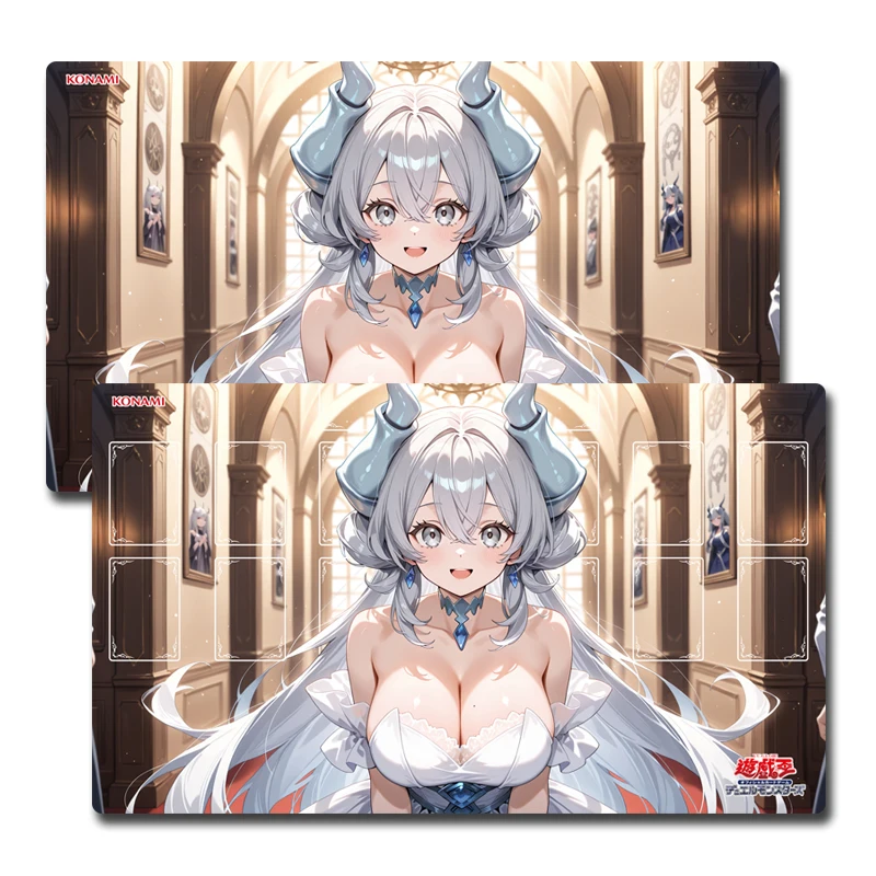 Yugioh Labrynth Figure Play Mat Yu-Gi-Oh! TCG OCG Trading Card Games Mat Duel Plate Rubber Card Mat Mouse Pad