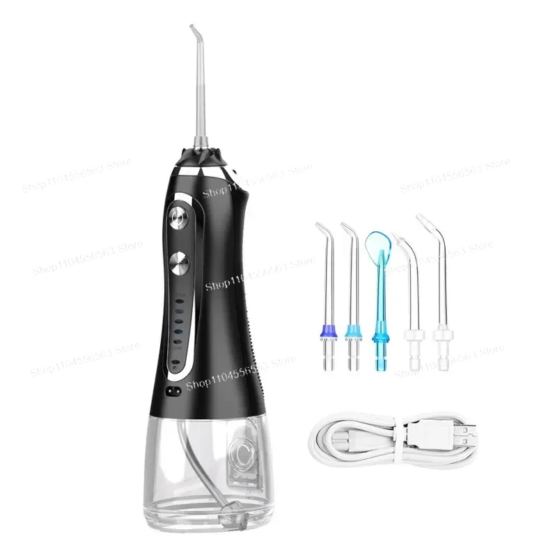 Cordless USB Rechargeable Water Flosser 300ml Large Tank, Waterproof Portable Oral Irrigator for Teeth Gums Dental Care, Model Y