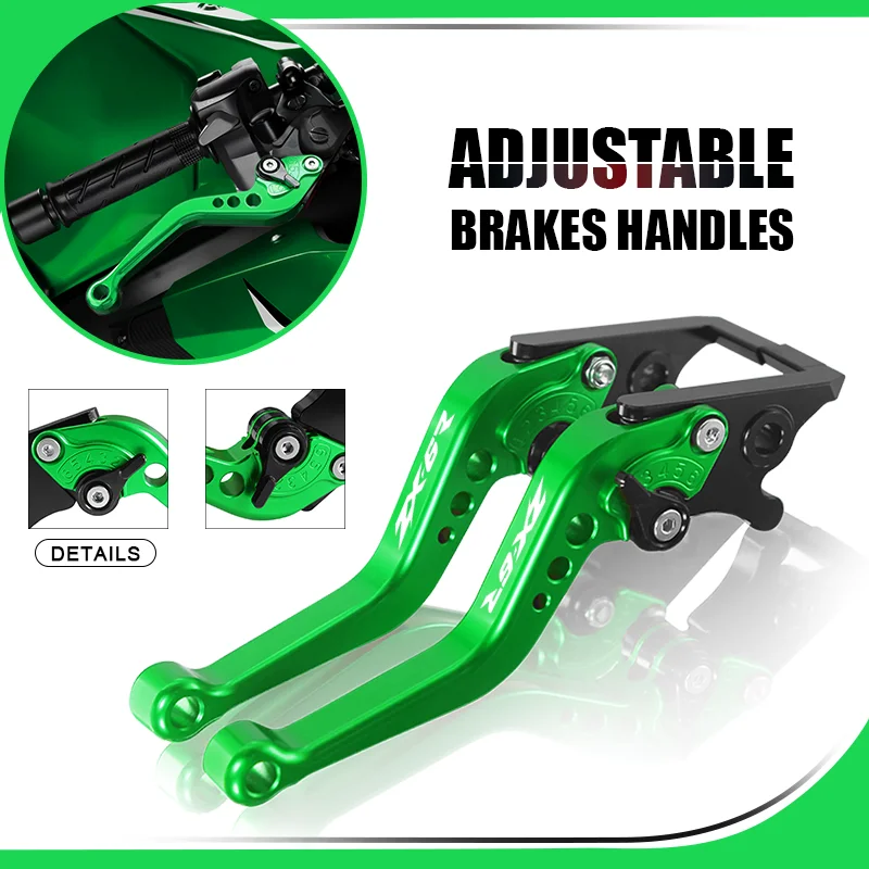 NEW Short Brake Lever For ZX-25R 2020-2024 ZX-6R ZX636 2019-2024 Motorcycle Adjustable Brake Clutch Lever Handle zx25r zx6r