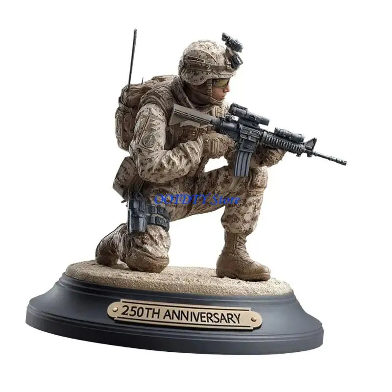 367A American 250th Anniversary Patriotic Soldier Acrylic Desktop Decoration Figurine