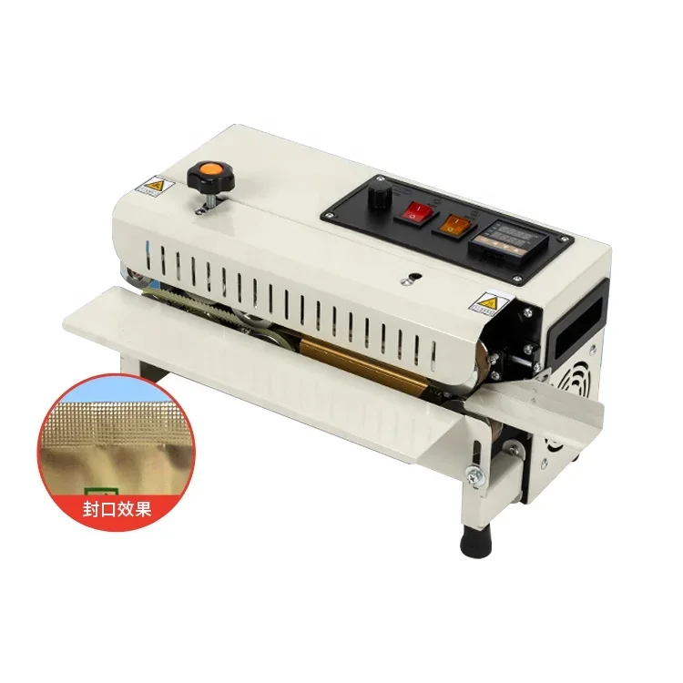 FR-400 Automatic Fast Speed 12M/Min Pouch Aluminum Foil Heat Packing Sealing Machine Continuous Plastic Bags Band Sealer