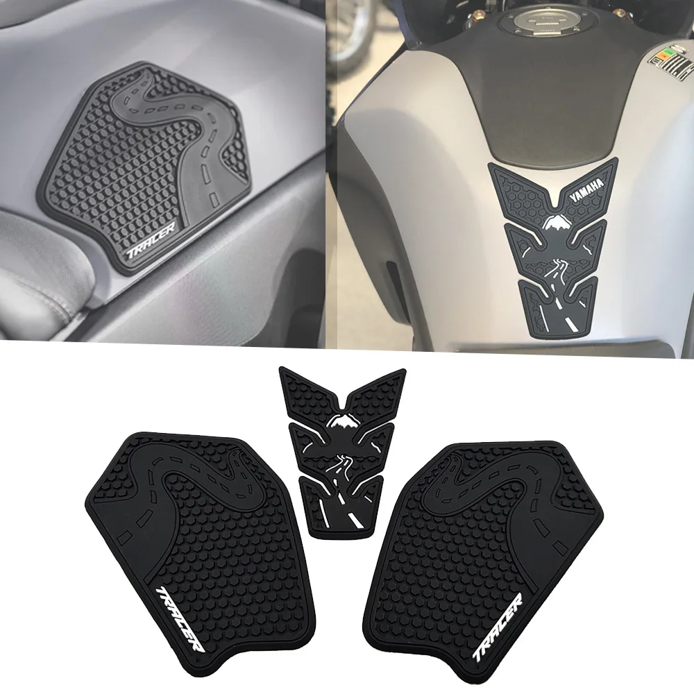 

Подходит для наклеек на топливный бак мотоцикла TRACER 7/GT, боковых декоративных противоскользящих защитных резиновых наклеек
