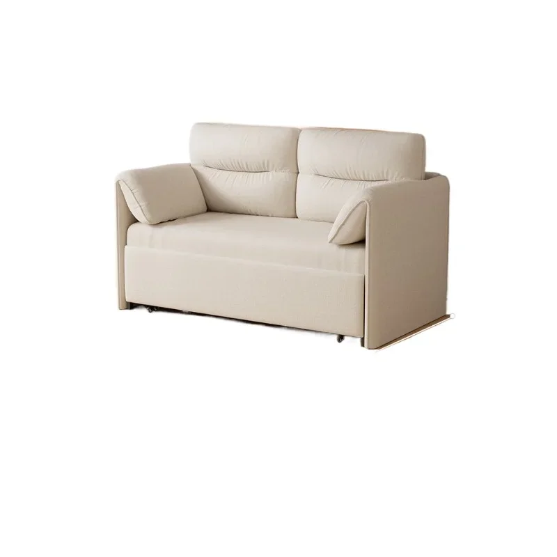 sofa bed folding double sofa, small apartment, cream wind dual-purpose multi-function telescopic