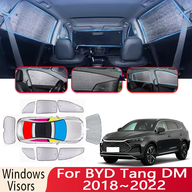 

Автомобильный солнцезащитный козырек для BYD Tang DM 2018 2019 2020 2021 2022, солнцезащитный козырек на лобовое стекло, теплоизоляция, автомобильная Защита от солнца