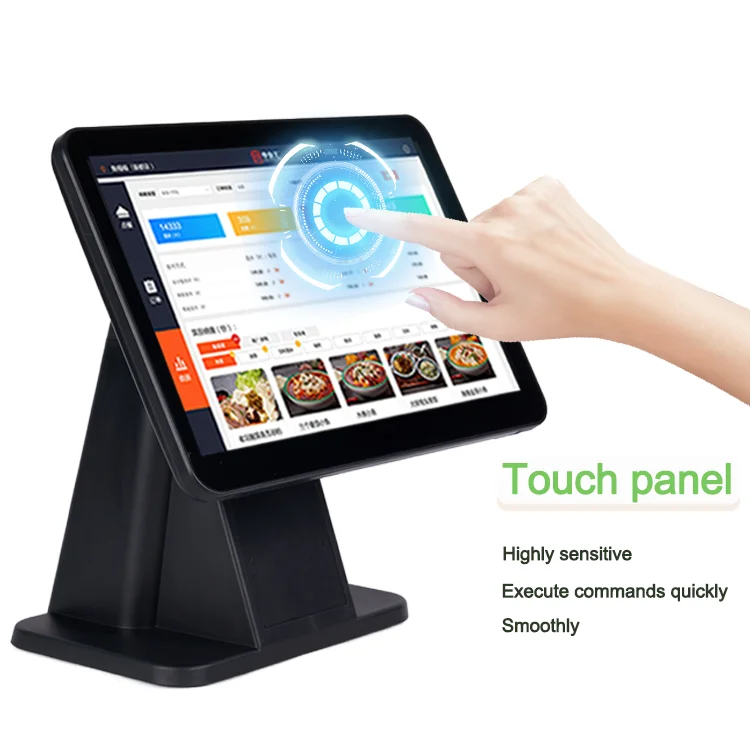 

Hot Sale Dual Screen Windows POS Terminal Thermal Receipt Ticket Printer for Retail Stores Shops High Cash Register Pos Systems