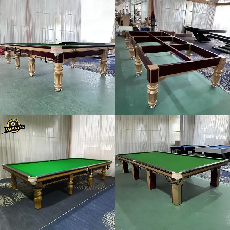 Customizable Premium Slate Solid Wood Full Size American Snooker Pool Table for Competition Wholesale Price