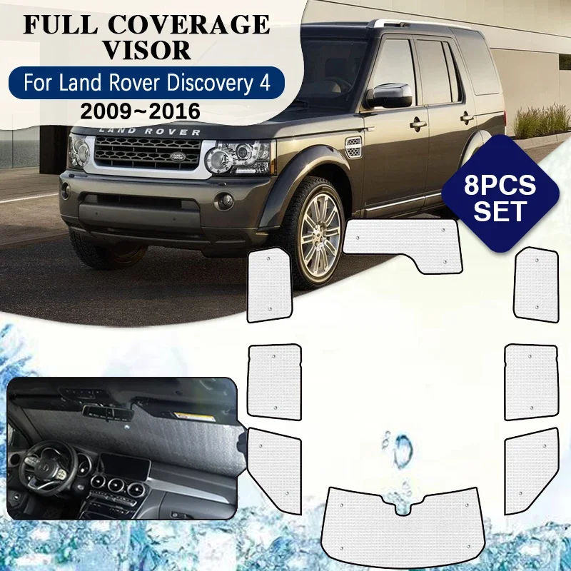 

For Land Rover Discovery 4 LR4 L319 2009 2010 2011 2012 2013 2014 2015 2016 Full Coverage Sunshades Shaby Visor Car Accessories