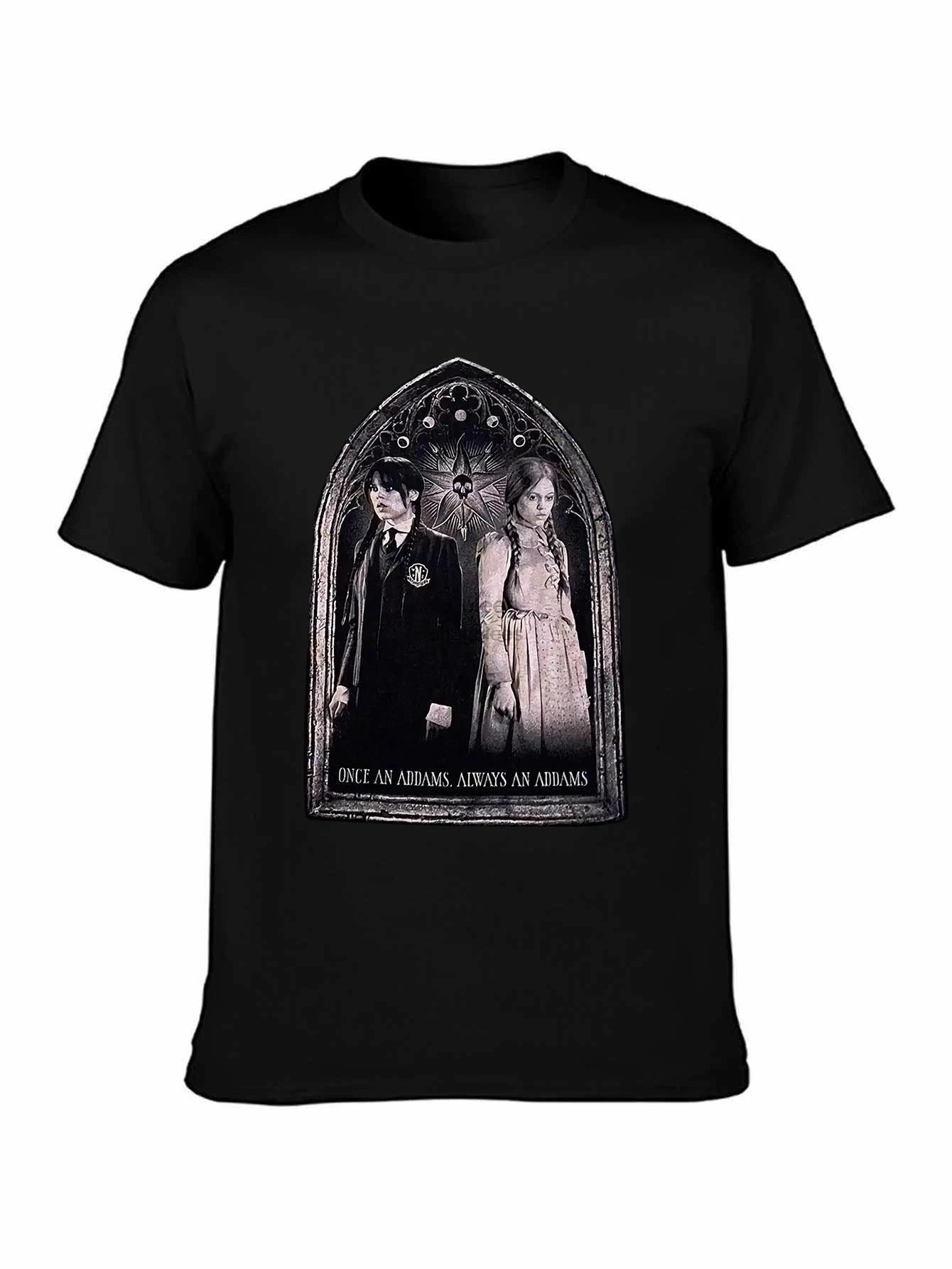 الأربعاء تي شيرت الكبار كبير جينا أورتيجا مرة واحدة أدامز دائما آدامز جديد #1