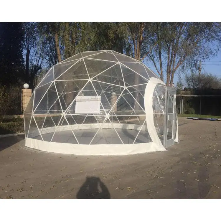 Outdoor Small Luxury Diameter 6m Geodesic Glamping Dome Tent