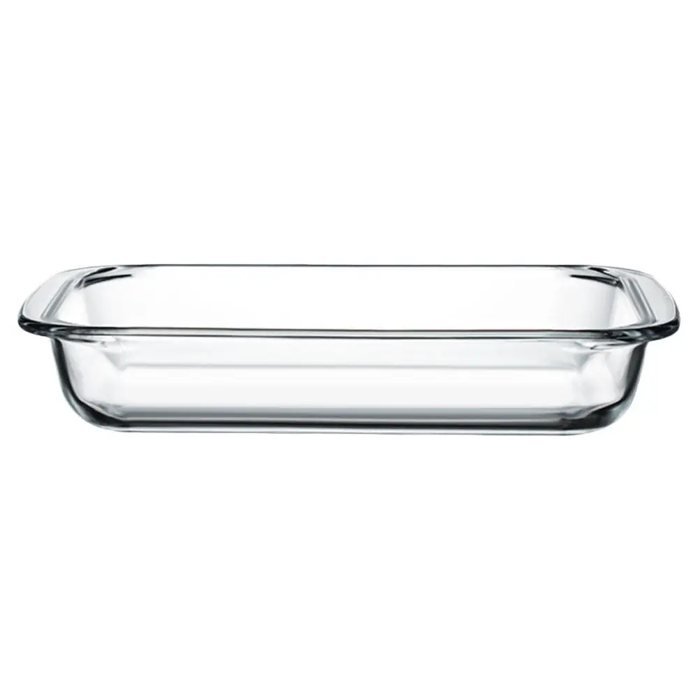 1Pcs Safe Healthy Tempered Glass Baking Tray High Temp Resistant Oven Microwave Dishwasher Friendly Kitchen Baking Tray