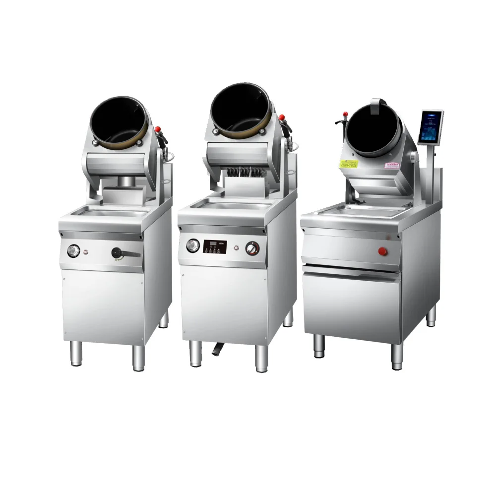 Commercial Restaurant Robot Automatic Cooking Wok Machine Electric Gas Pot for Stir Fry Fried Rice & Noodles Kitchen Equipment