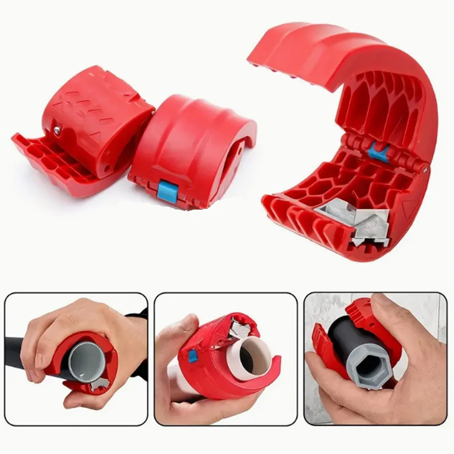 

Manual pipe cutter, easy to cut pipes from 0-1.96 inches, used for plastic hoses, pipes, household tools, pipe tools