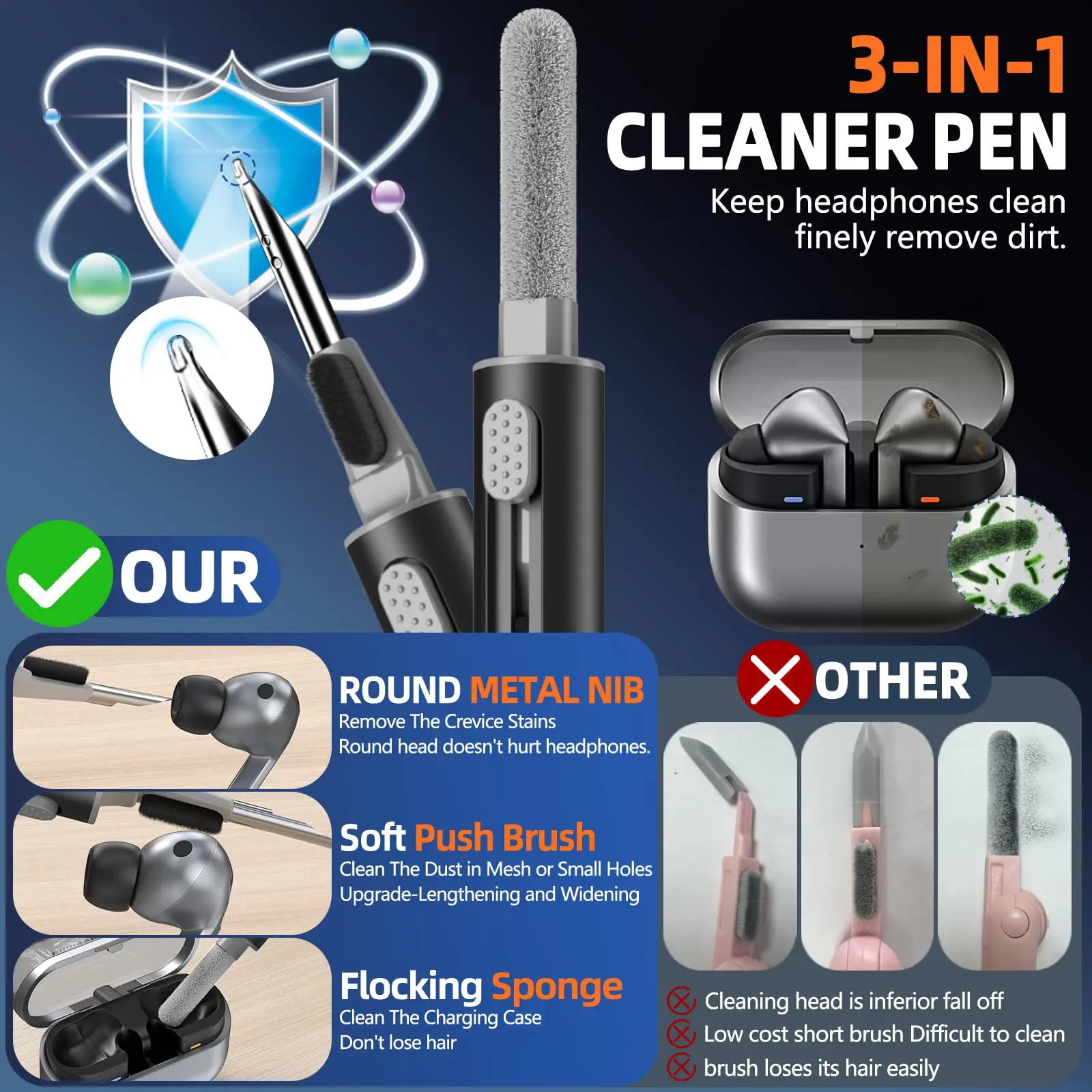 새로운 에어팟 프로 2025 케이스 PU 가죽 질감 케이스 키링 포함 에어팟 무선 이어폰 액세서리 에어팟 4세대 케이스용