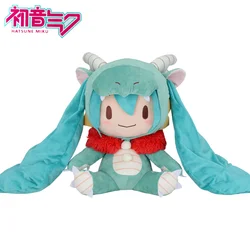 40cm In Stock Hatsune Miku Fufu  Sega Fuwa Puchi Lltatsu 2024 Kawaii Doll Original Anime Figure Model Collectible Toys