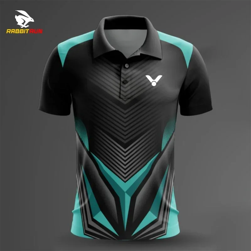 2024 Customize Summer Casual Badminton shirts Men\'s Sport Short-sleeved Polo Shirts Table Tennis Tshirt Running Men T-shirt tops