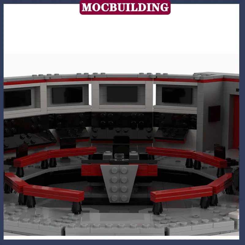 MOC Star Bridge Model Building Block Assembly Starfleet Officer Station Movie Collection Series Toy Gift