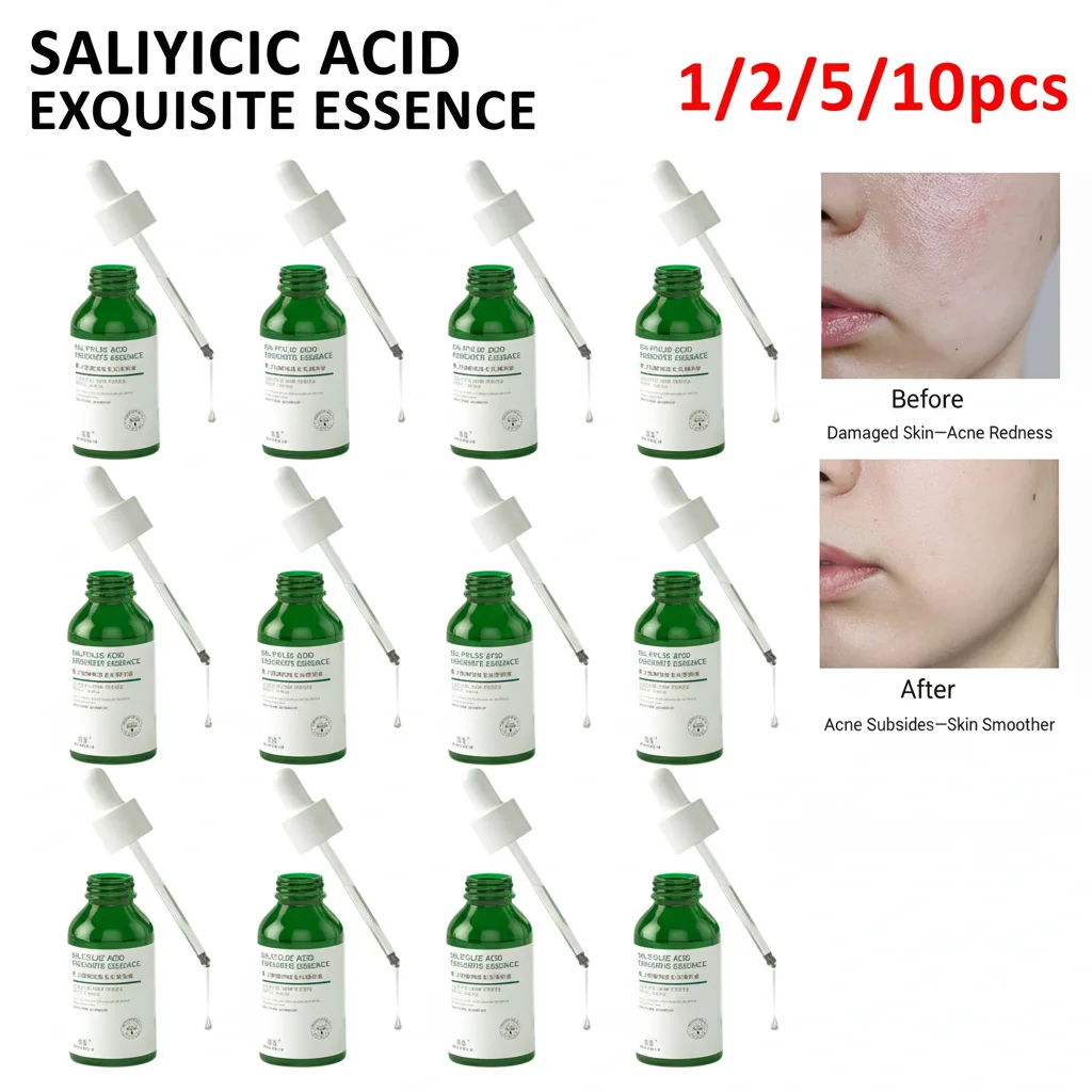 30ml Salicylic Acid Facial Essence Gentle Pore Care Hydrating Moisturizer Shrinking Pores Light Beauty Face Serum