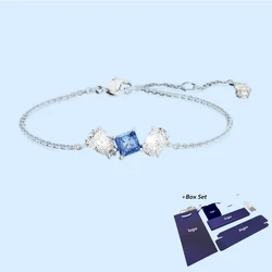 Hot selling latest Mesmera mixed cut blue bracelet, ladies' romantic jewelry, birthday party gift