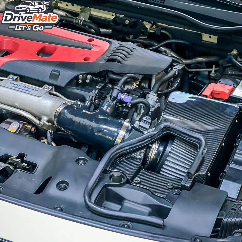 

High Flow Carbon Fiber Cold Air Intake System New Condition for Honda for Civic Type R 2017-2021