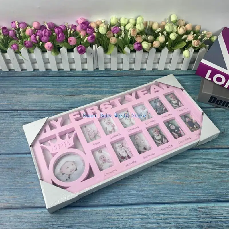 إطار صورة B2QD للسنة الأولى للأطفال من عمر 0 إلى 12 شهرًا #5