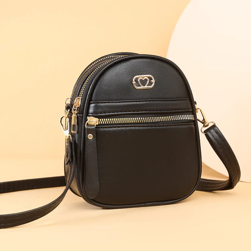 

Small Women's Solid Color Versatile Mobile Phone 2024 New Small Crossbody Bag, Vertical Japanese And Korean Mini Change Bag