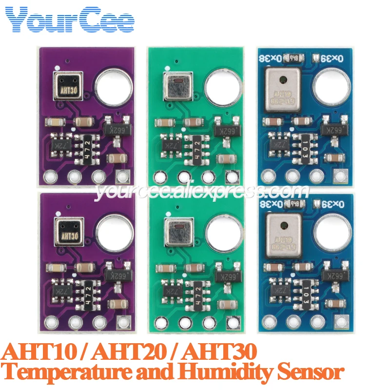 10pcs/1pc AHT10 AHT20 AHT30 High Precision Digital Temperature Humidity Sensor Measurement Module Replace DHT11 SHT20 AM2302