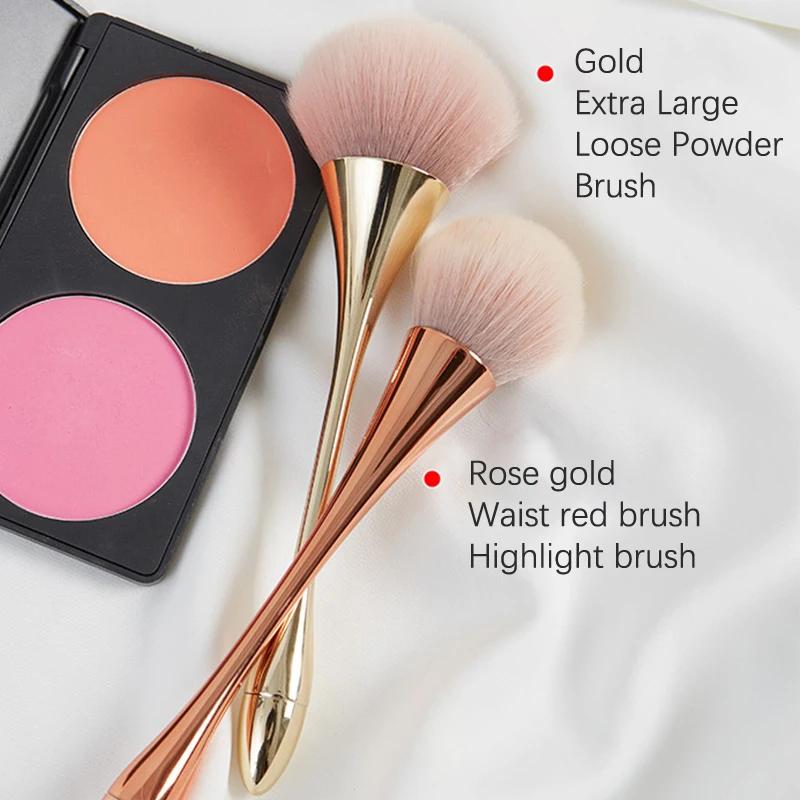 【M】Nail Art Brush Makeup Brush Slim Pretty Waist Designed Nail Dust Cleansing Soft Does Not Eat Brush Tool