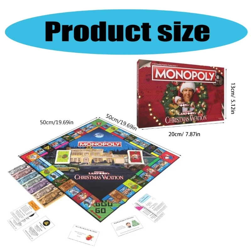 Family National Lampoons Christmas Board Game for Party Gathering Festival Theme Tabletop Game Christmas Gifts P31B