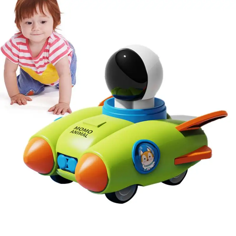 Push And Go Cars Smooth Cartoon Cars Space Educational Toy Early Development Toys For Early Education Festive Gift Recreation