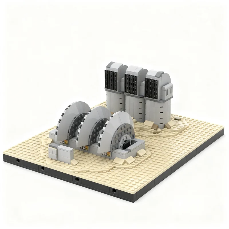 

352PCS Famous Star Battle Movie MOC Modular Tatooine Generator Model DIY Creative Ideas Child Toy Assembly Puzzle Birthday Gift