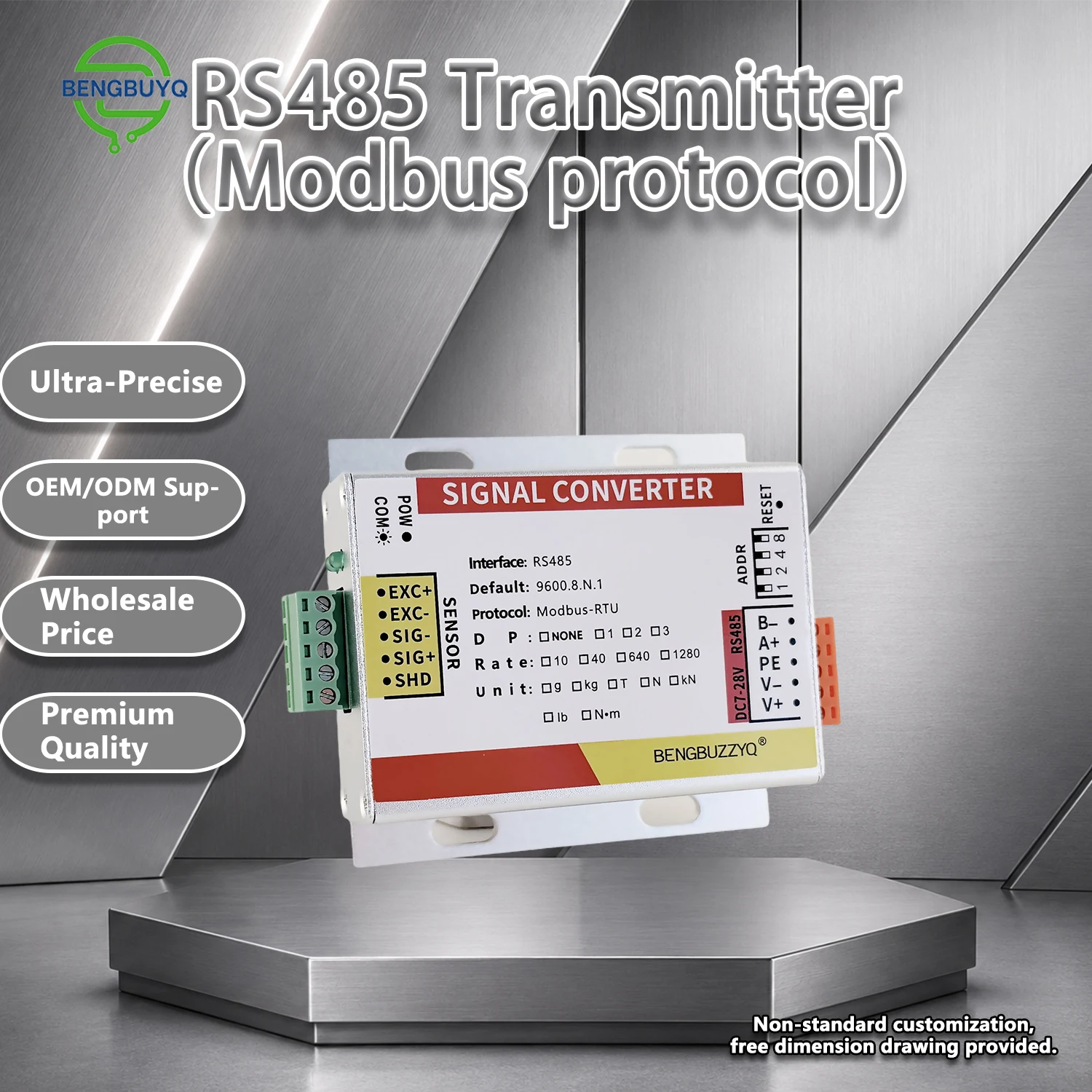 485 Digital Weighing Module, RS485 Communication, 8 Sensors, High Precision 1/500,000 for Automation Systems