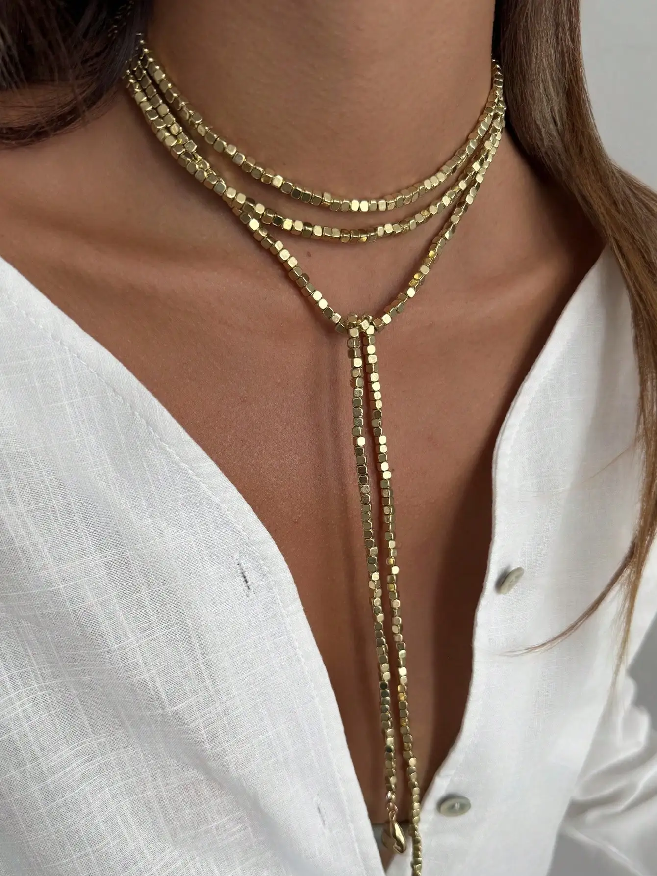 

1Pc Luxury CZ Faux Pearl Beaded Long Necklace Metal Disc Tassel Pendant Fashion Jewelry Daily Party Wear Gift For Women