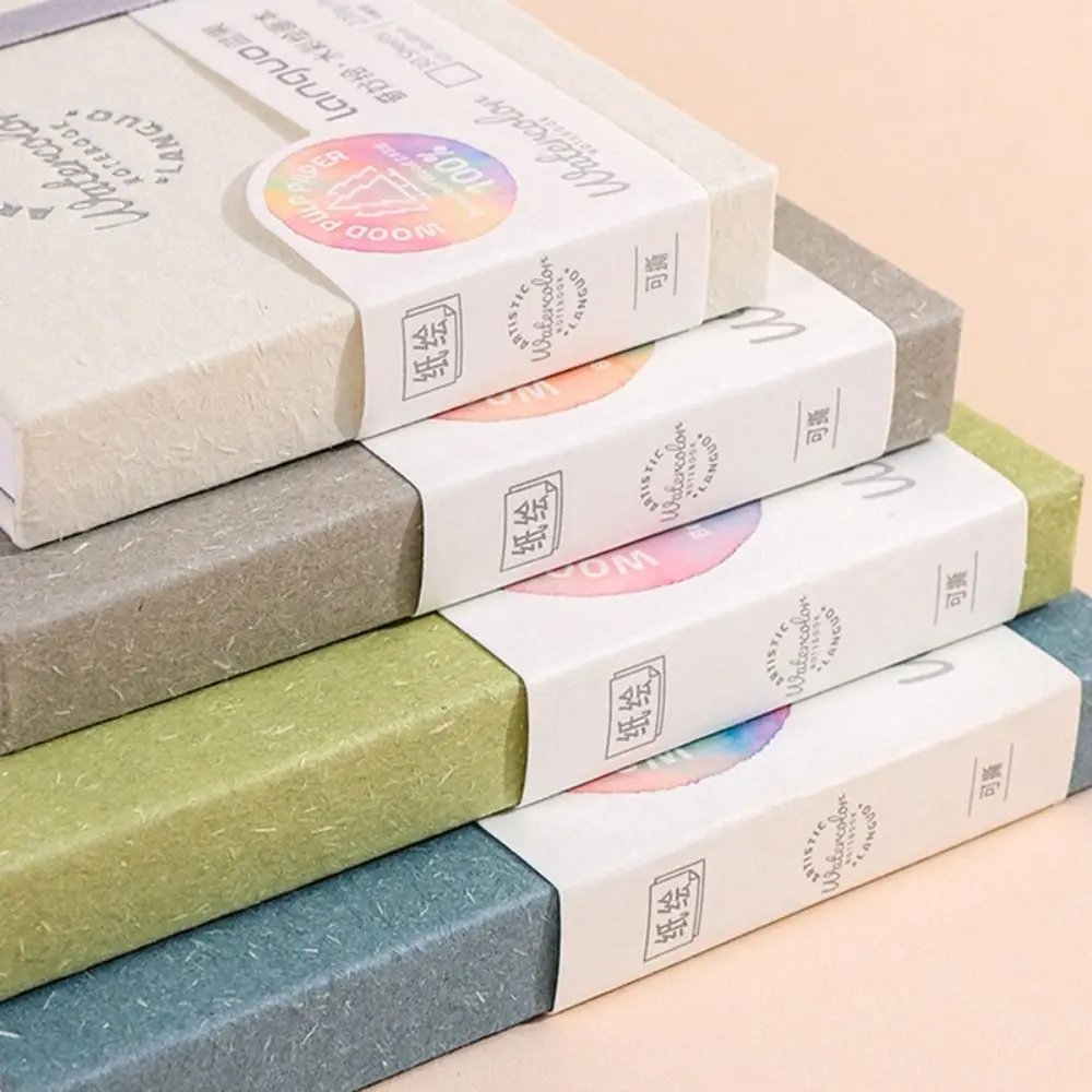 

Multi-functional Tearable Watercolor Paper Book 3-in-1 Portable Art Painting Book Blank Inner Pages Sketchbook Students