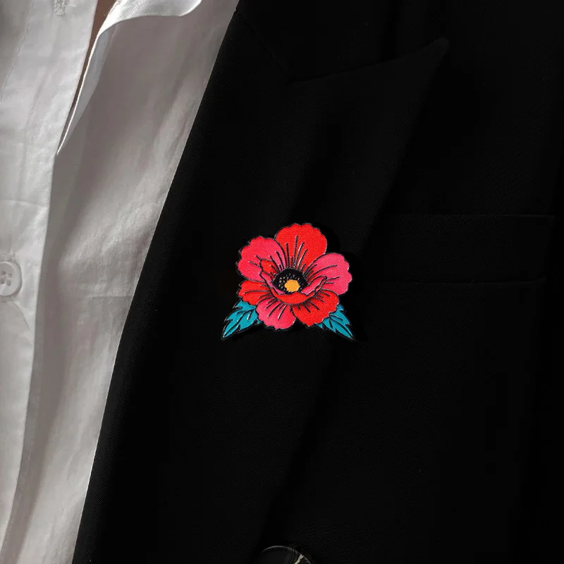 Растения-цветы-розы-броши-подарки-ко-Дню-святого-Валентина-белые-маргаритки-мультяшные-значки-аксессуары-для-одежды