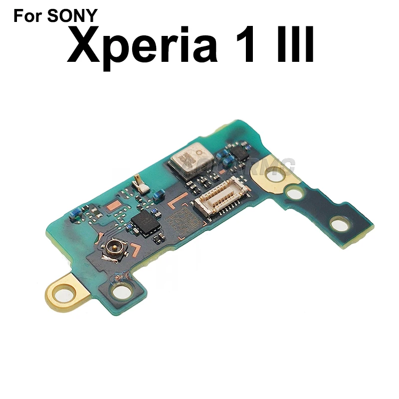 Aocarmo For Sony Xperia 1 III / X1iii MARK3 XQ-BC72 BC62 BC52 Bottom Microphone MIC PCB Circuit Board With Antenna Connector