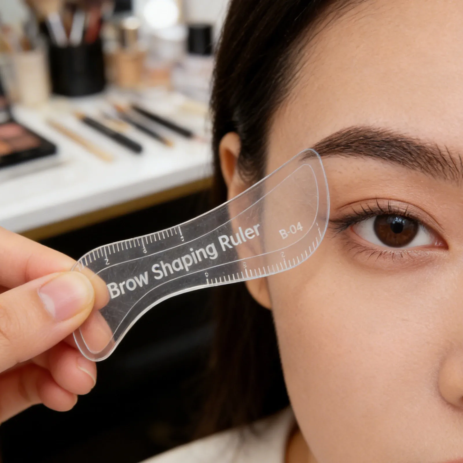 Reusable Eyebrow Shape Design Card Accurate Brow Mapping Ruler Easy Eyebrow Drawing Tool Makeup Stencil Template for Beginners