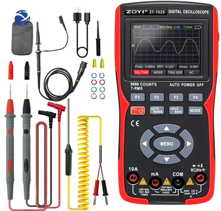 

High Quality ZT-702S 2In1 Digital Oscilloscope Multimeter 9999 Counts 48MSa/s 1000V Professional Tester 2.8" screen