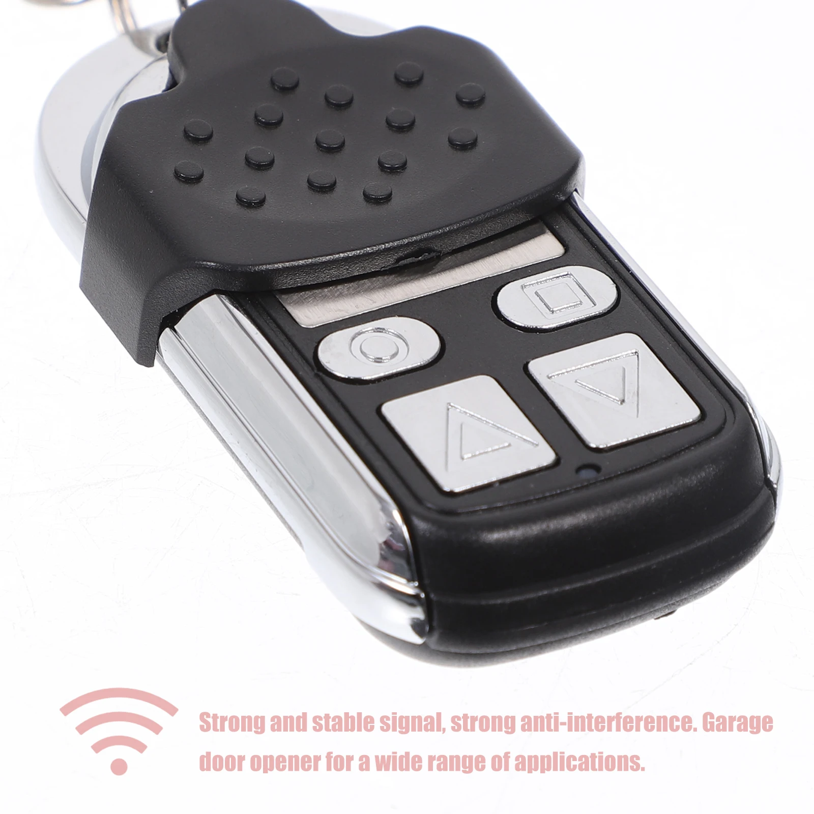 

Garage Door Opener Keyless Entry 4-Button Remote Controller With Keychain Anti-Interference Universal Replacement For