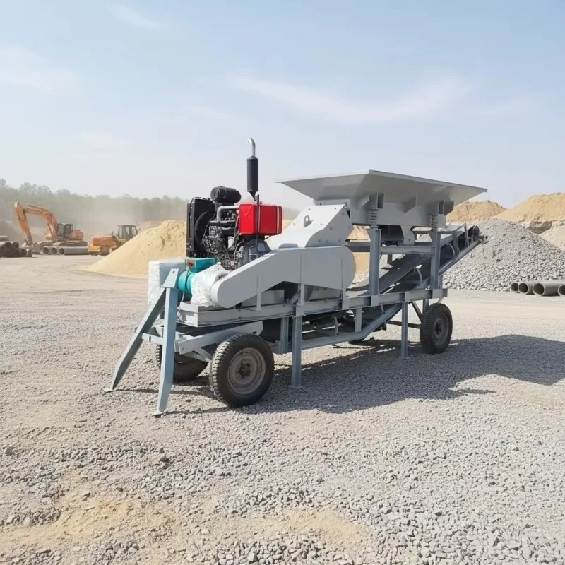 Customized The PC400X600 Portable Hammer Crusher With Conveyor Belt Is Available For Crushing And Sand Mak