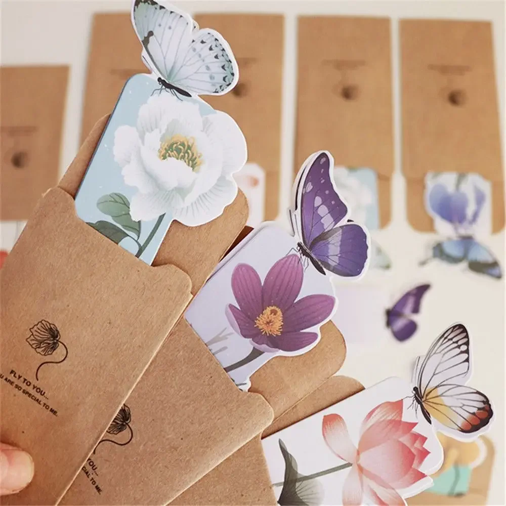 3D Butterfly Bookmarks Fashion Cute School Supplies Student Bookmark Paper Bookmark Stationery 책갈피 закладкизакладка для книг