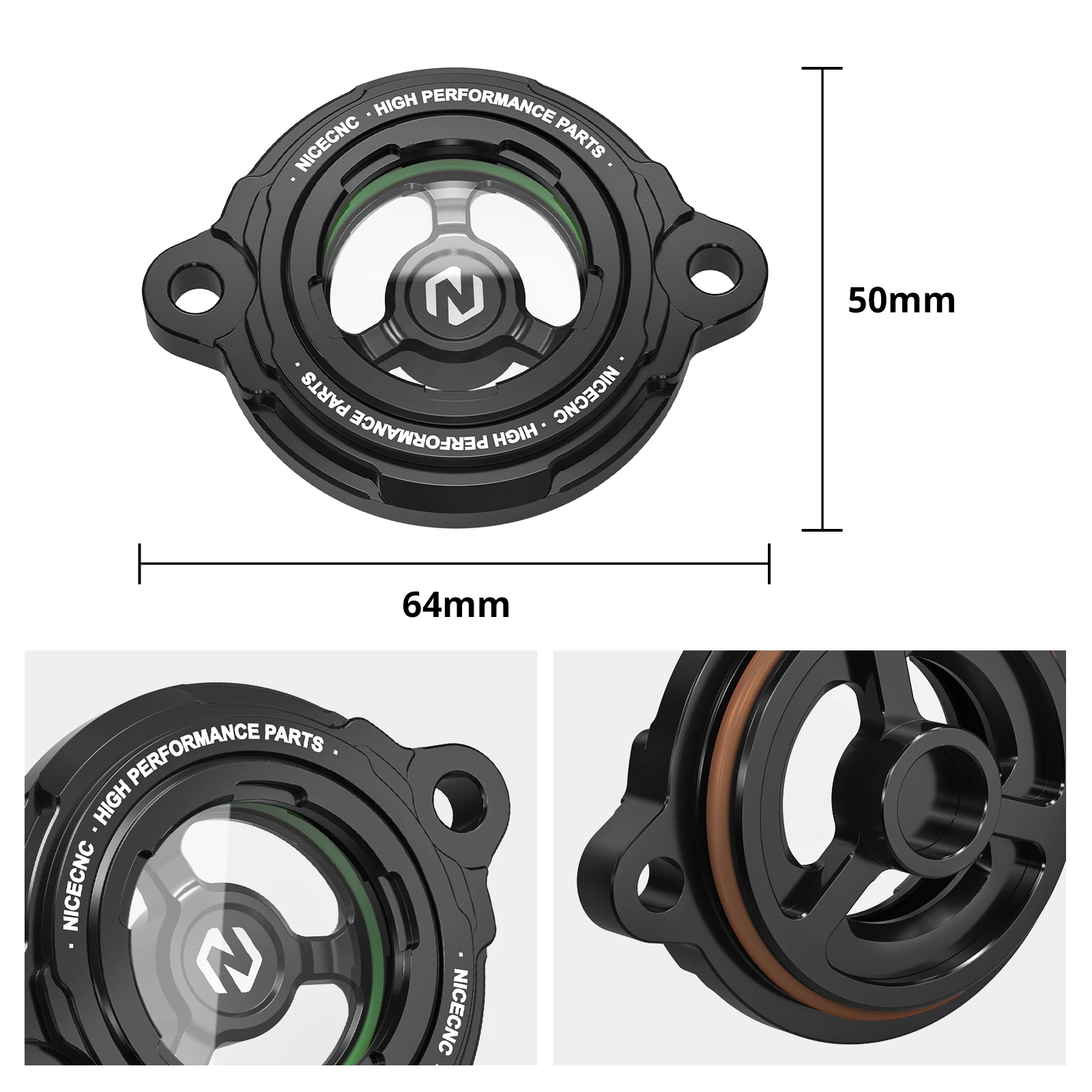 (EU-Lager) NICECNC Motorölfilter-Abdeckkappe für KTM 690 Enduro R 690 SMC R 12-23 Husqvarna 701 Enduro /Supermoto GasGas 700 – Detail 14