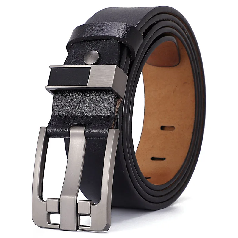 Belt Male Fashion Men's Luxury Designer Cowskin Belts for Jeans Genuine Leather Strap Pin Buckle Plus Size 140 150 160 170cm