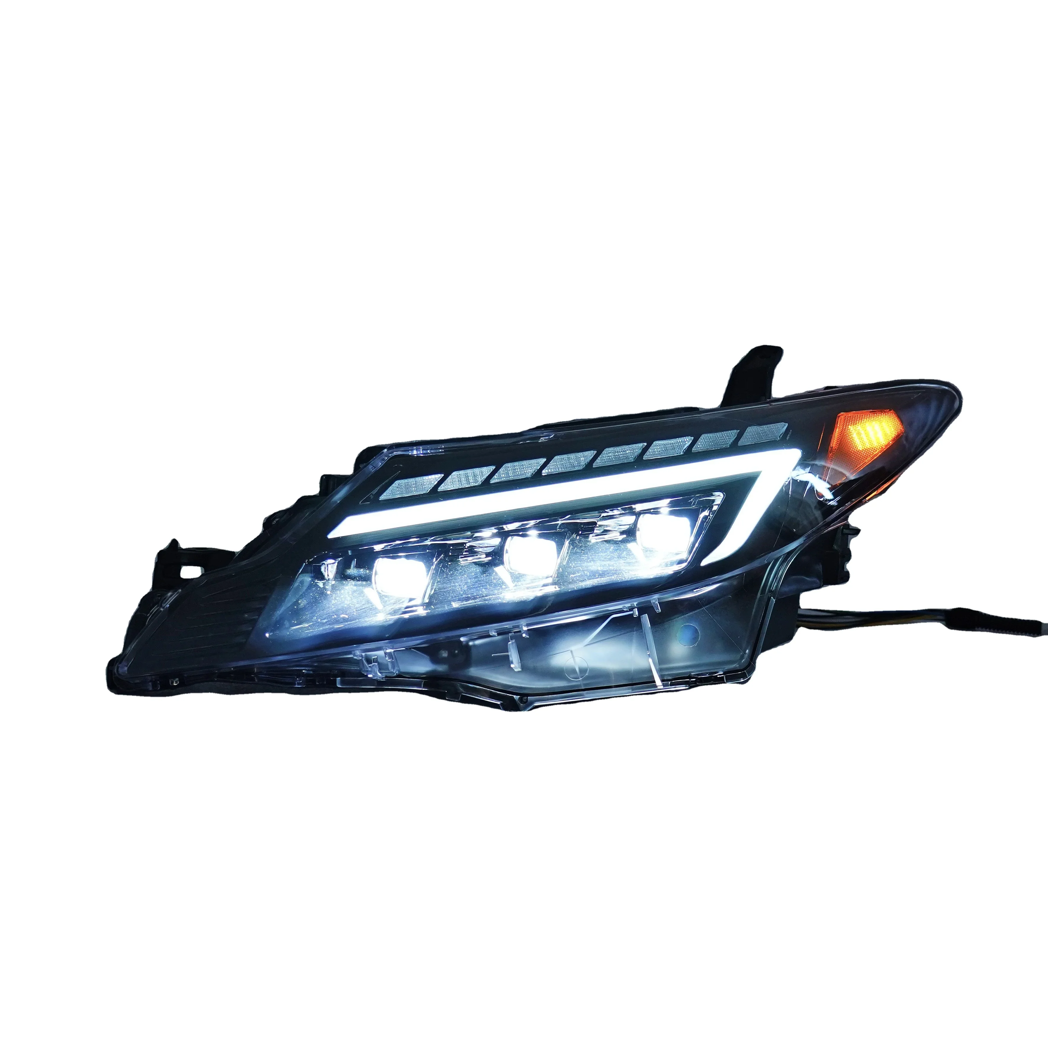 MX NEW DESIGN 3 LENS FULL LED HEAD LAMP DAYTIME RUNNING LIGHT MODIFIED Headlights Auto lights for PREVIA Head lamps