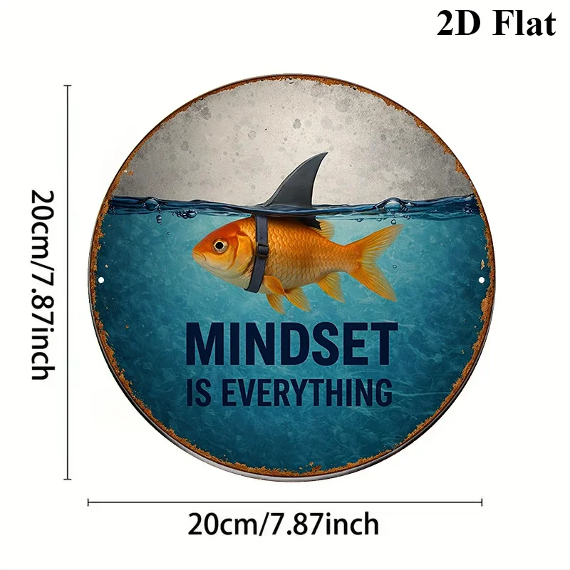 1pc, 20.32x20.32 cm Round Sign, 