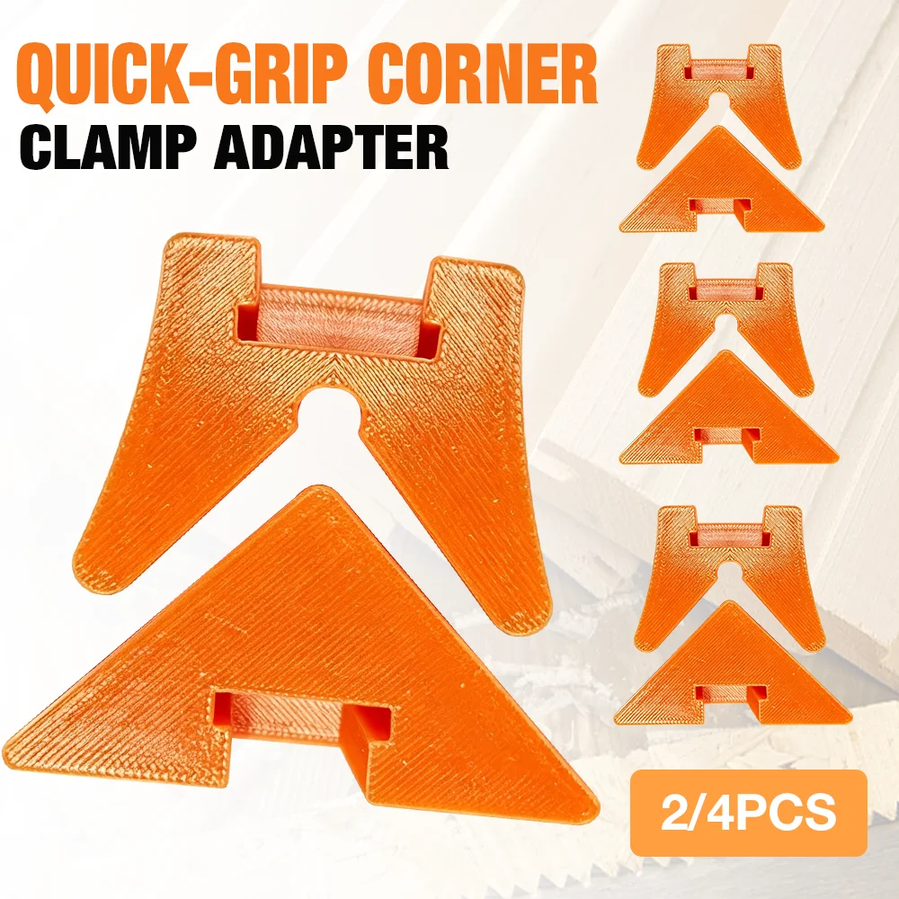 2/4PCS Quick-grip Corner High Quality Clamp Adapter Woodworking Angle Holding Tool Easy to Install for Cabinet/Box Installation