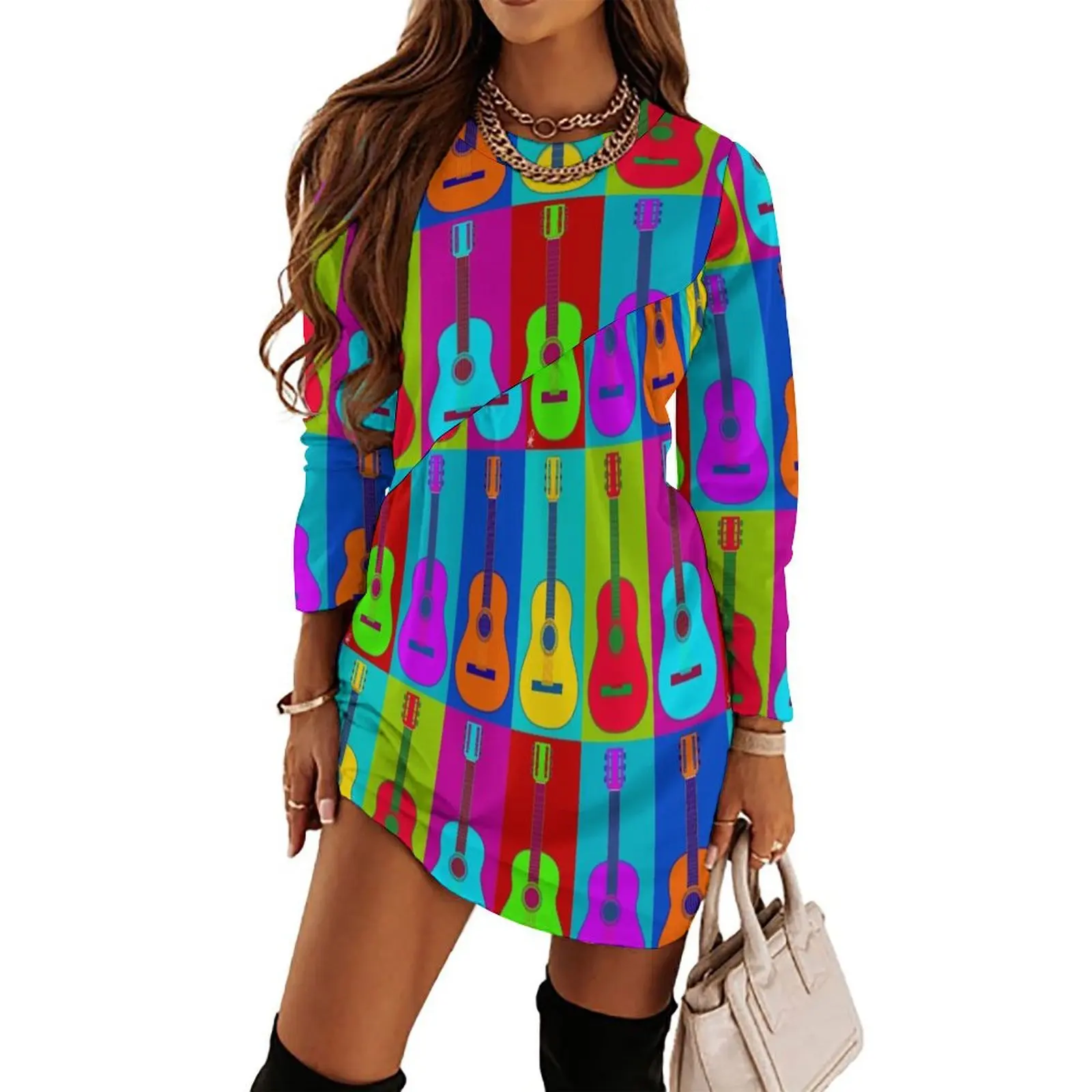 

Guitarhol Long Sleeved Dress summer dresses womens 2024 Women"s dress