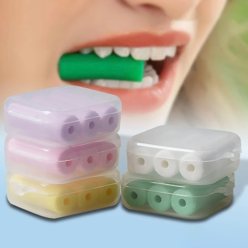 3Pcs Tooth Chew Aligners Dental Orthodontic Invisible Retainer Seater Teeth Aligner Chewies Silicone Stick Perfect Smile Fruit