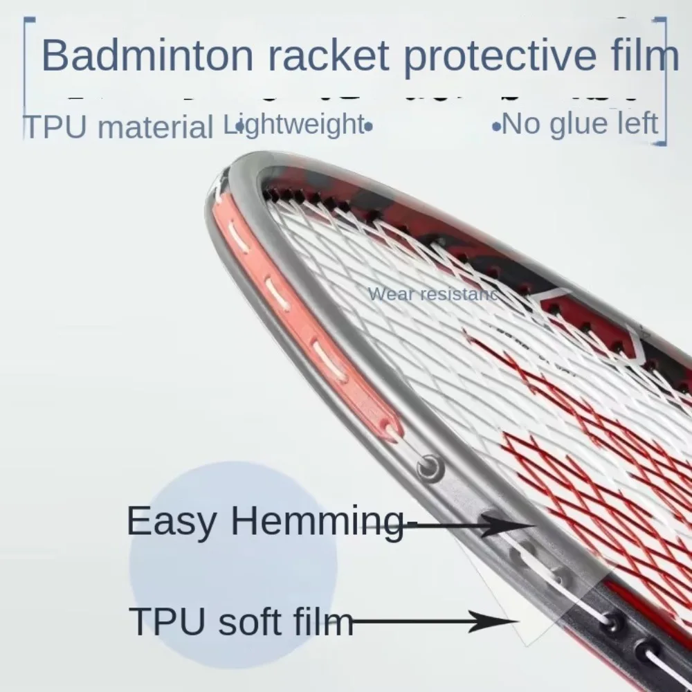 Transparent Racket Edge Tape Self Adhesive Invisible Racquets Protective Sticker Wear Resistant Anti Paint Off