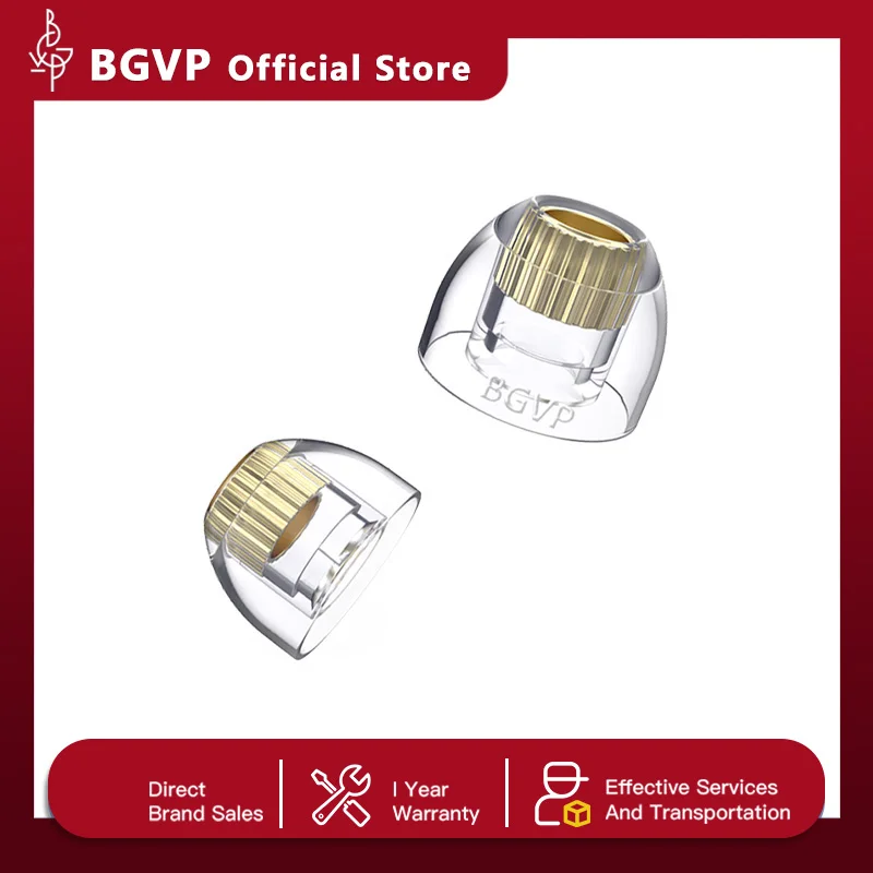 BGVP Squisita cuffia in silicone liquido in rame privo di ossigeno Materiale delicato sulla pelle Auricolare in silicone Sostituisci gli accessori per le orecchie