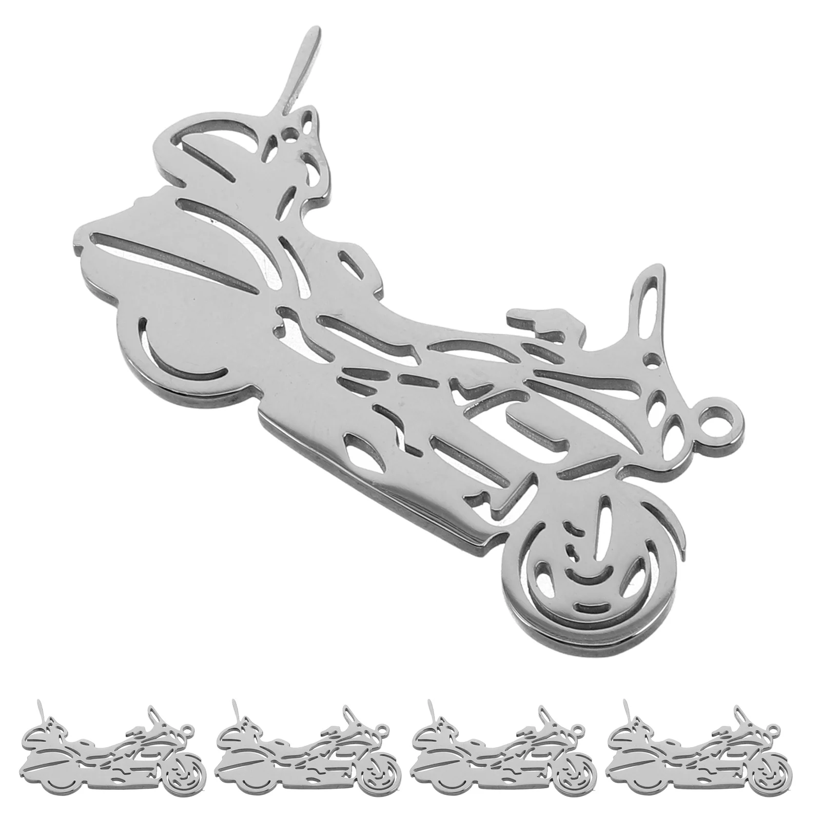 

5Pcs Vintage Motorcycle Charms Stainless Steel Pendants DIY Jewelry Necklace Bracelet Making Supplies Craft Motorcycles